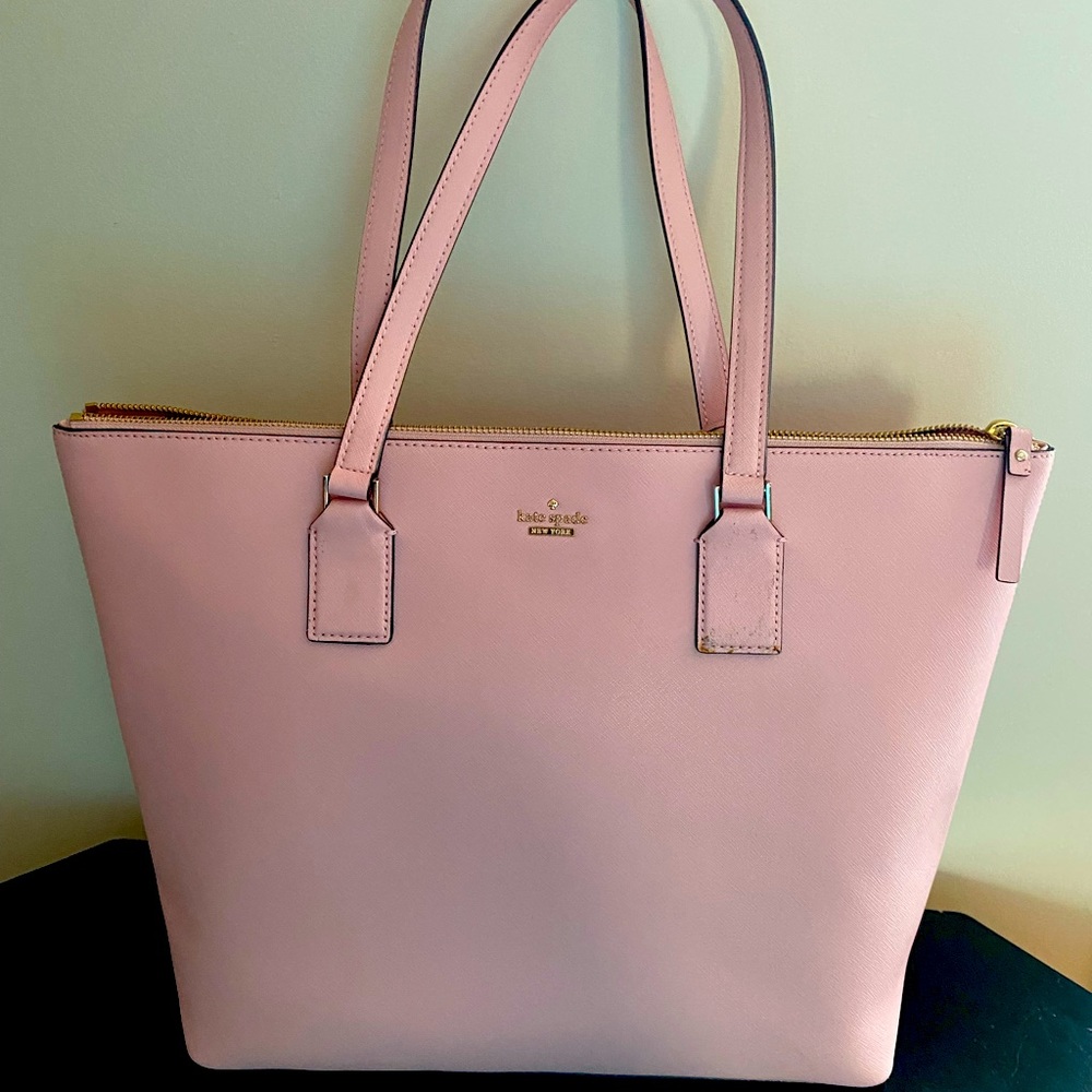 Kate Spade Large Baby Pink Handbag Almost New!